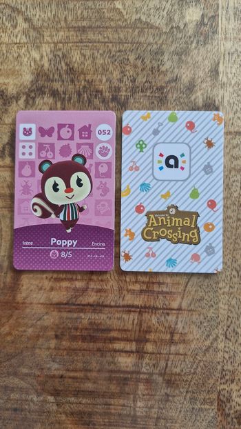 Carte Amiibo Poppy - Irène - Encina 052