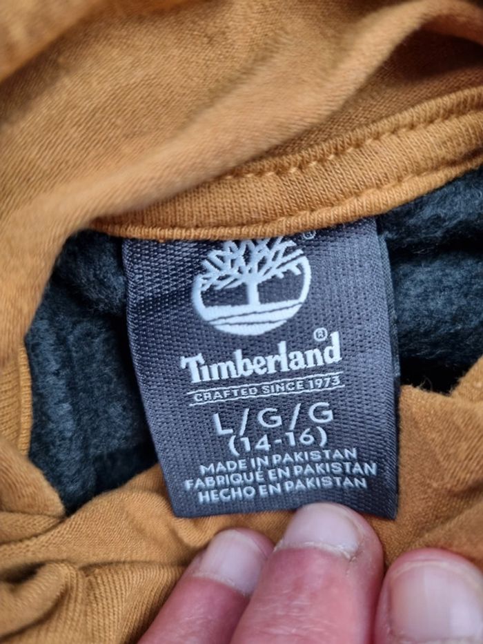 Sweat à capuche Timberland noir col montant – Taille L Hommes - photo numéro 5