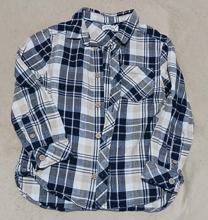 Chemise à carreaux orchestra 4ans