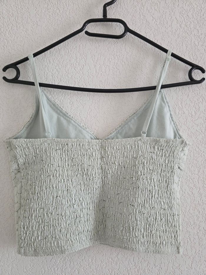 Crop top bleu clair/menthe Pimkie taille s - photo numéro 5