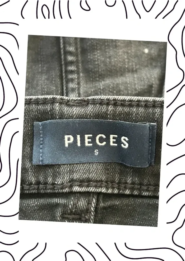 jupe en jean Pieces taille 36 - photo numéro 4