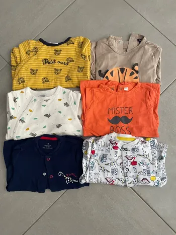 Lot de 6 pyjamas coton