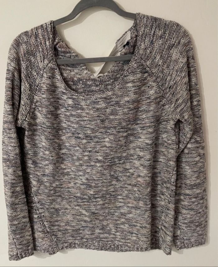 Pull d’hiver Multicolore femme taille 40 Large Kiabi très bon état - photo numéro 3