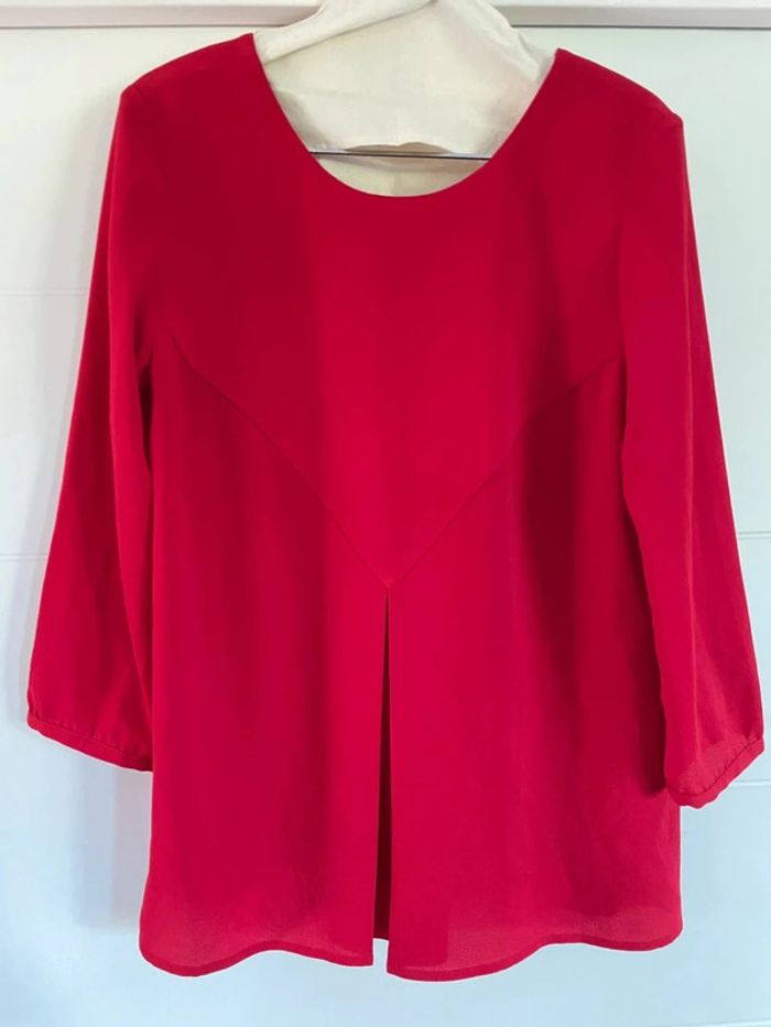 Superbe blouse rouge 36 Ba&sh réversible - photo numéro 4