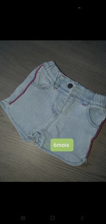 Short 6mois fille