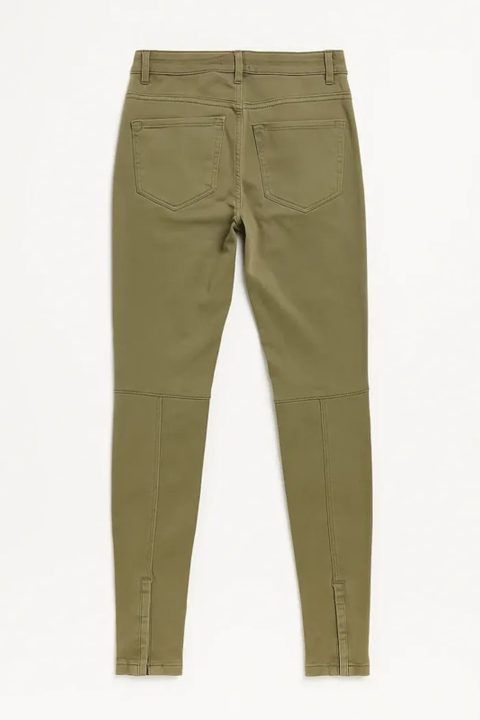 Pantalon de couleur kaki de marque H&M taille 36 - photo numéro 2