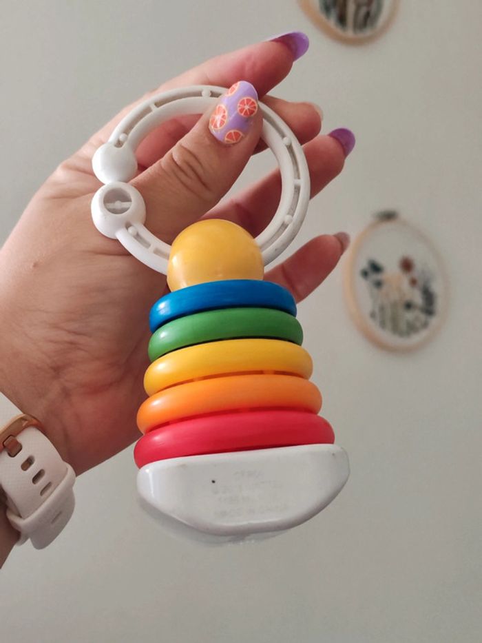 Hochet Fisher Price en forme de tour à anneaux - photo numéro 5