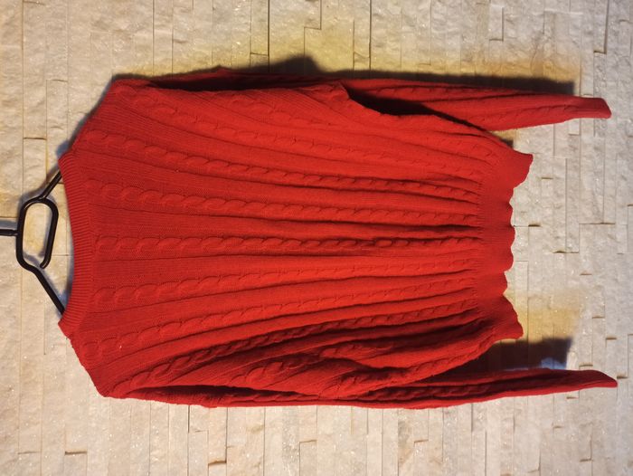 Pull Homme Rouge Taille M - photo numéro 4