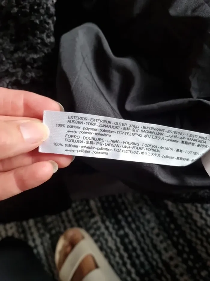 Manteau maille bouclette Zara taille M - photo numéro 6