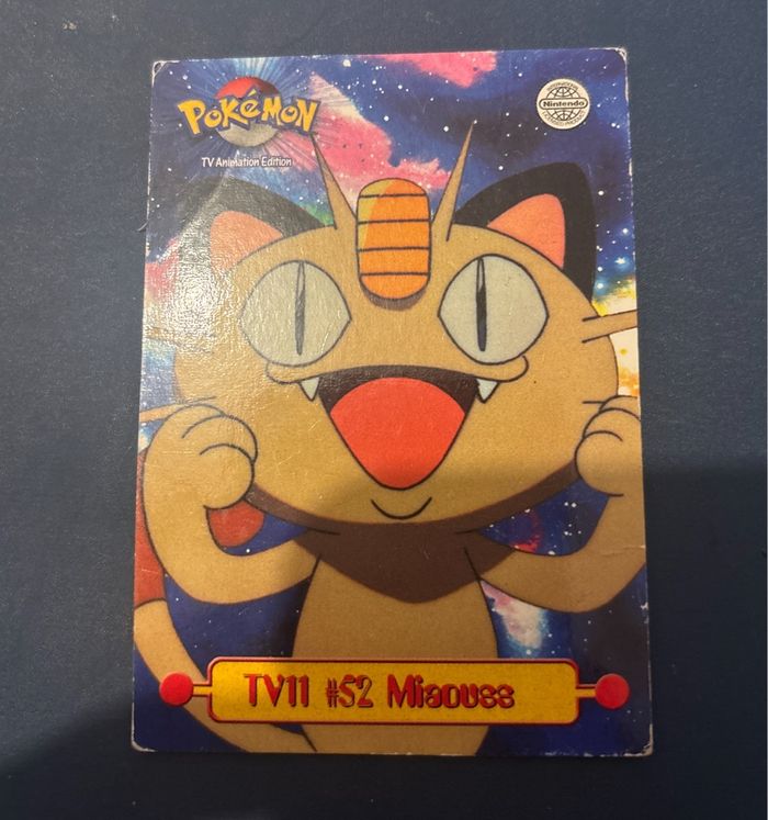 Carte Pokémon topps Miaouss TV11 52