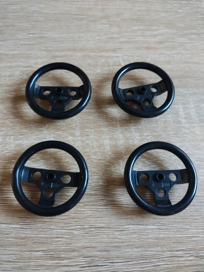 Lego lot 4 volant steering wheel large 2741 - photo numéro 3