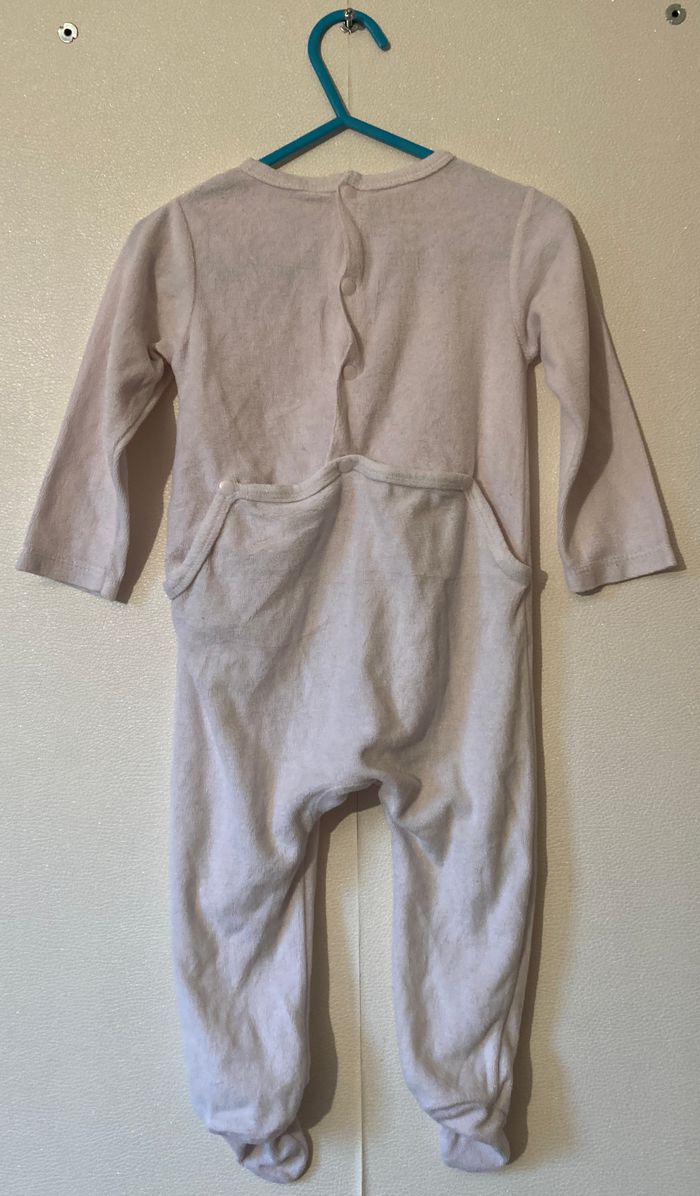pyjama grenouillère léger motif oiseau taille 12 mois - photo numéro 3
