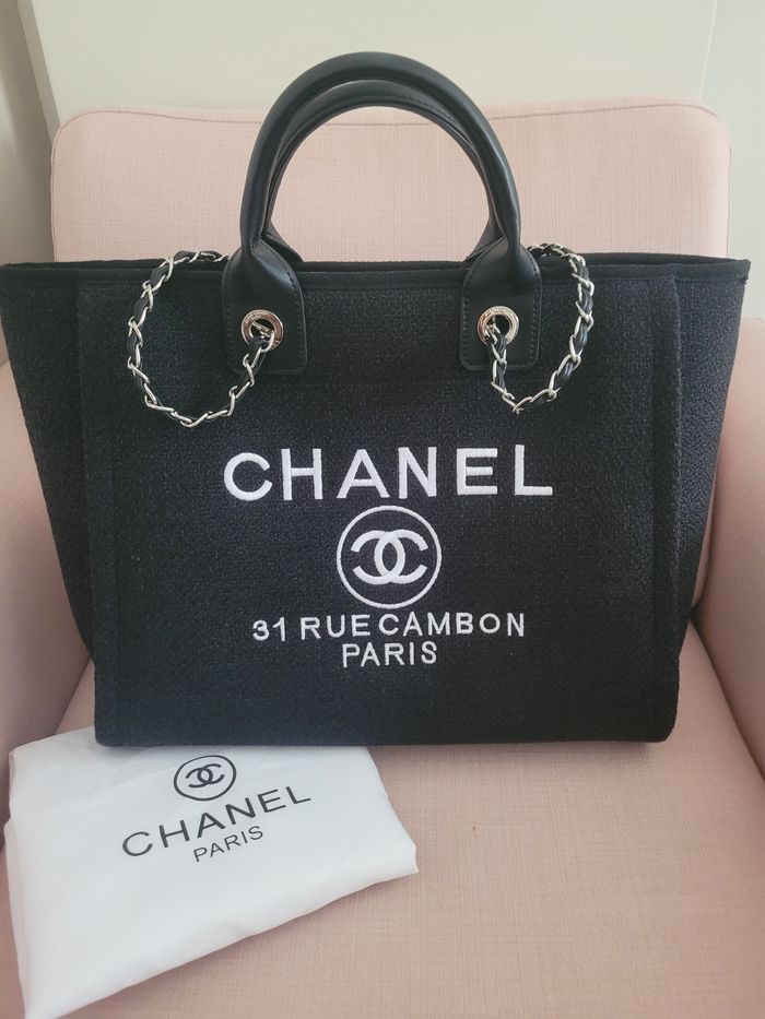 Grand Sac cabas noir haut de gamme