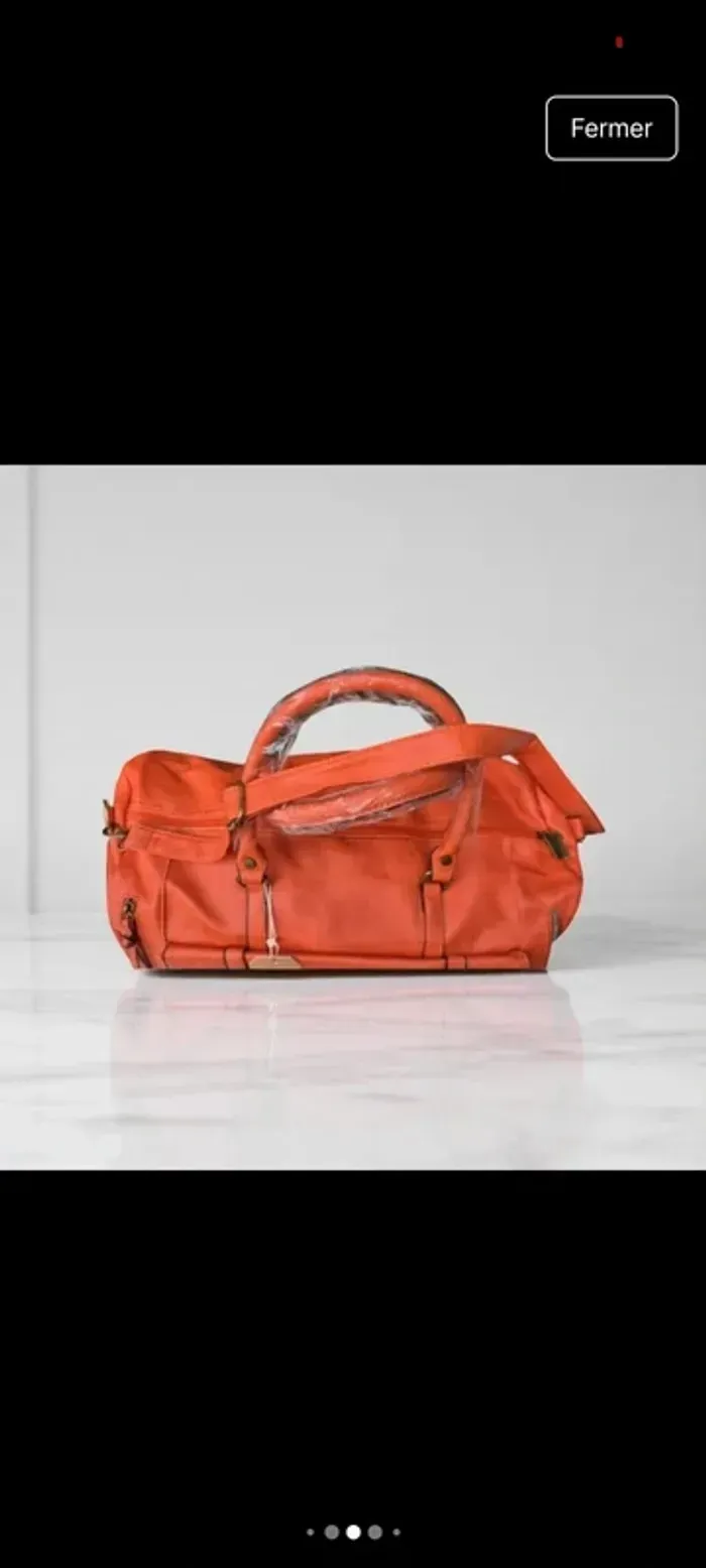 Sac orange neuf spacieux - photo numéro 5