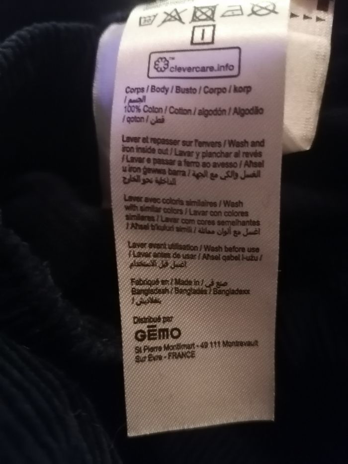 Pantalon jegging velours 💙 garçon 12 ans - photo numéro 5