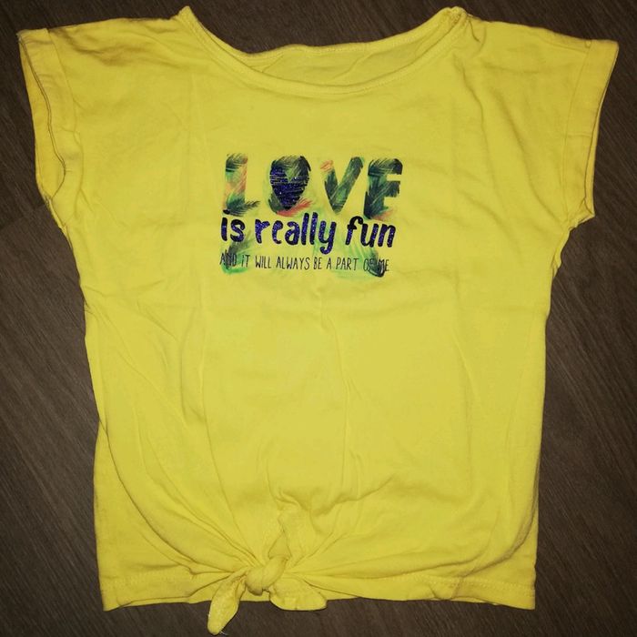 Tee-shirt noué fille 6 ans