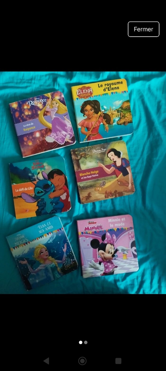Lot de livres cartonnés Disney