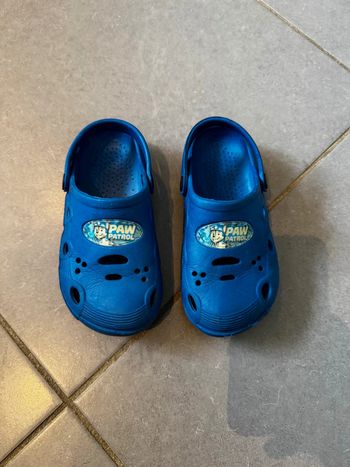 Sandales / Mules en plastique (type Crocs) - Paw Patrol - Chase / Tricerapups - Bleu marine - 26/27
