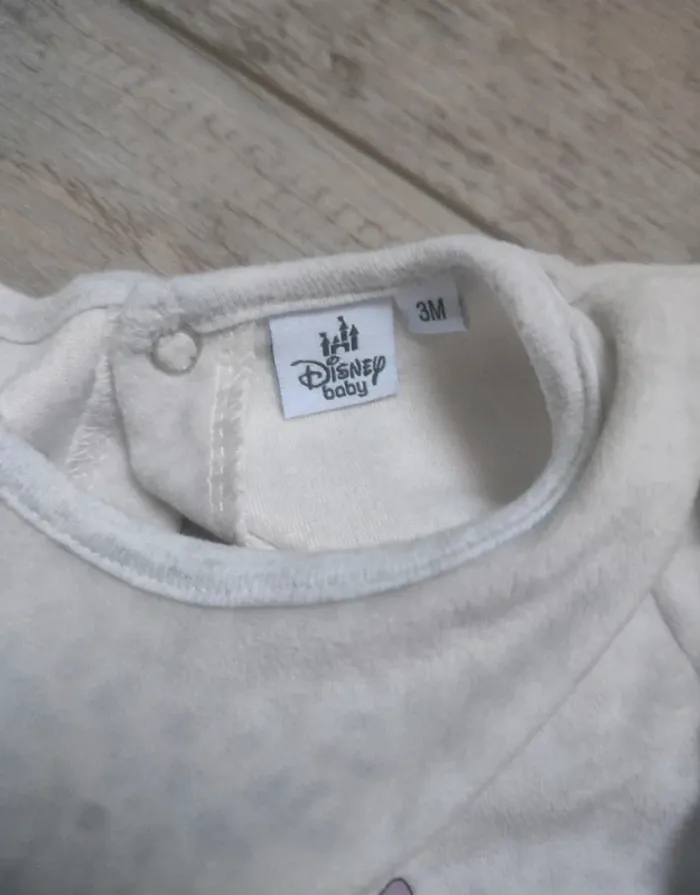 Pyjama velours mixte "stitch et angel" 3 mois - photo numéro 3