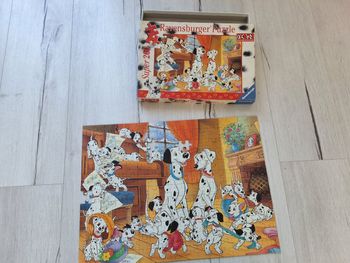 Puzzle vintage Ravensburger Disney Les 101 dalmatiens 200 pièces 49 x 36 cm