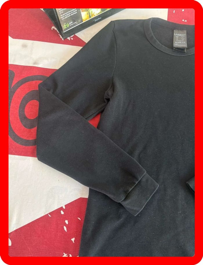 T-shirt manche longue taille xs noir - photo numéro 4