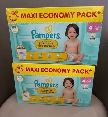 180 couches Pampers premium taille 4