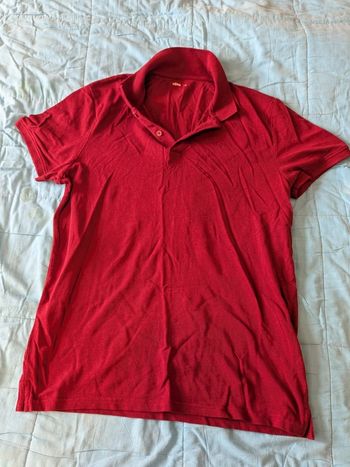 Polo Gémo Rouge Bordeaux