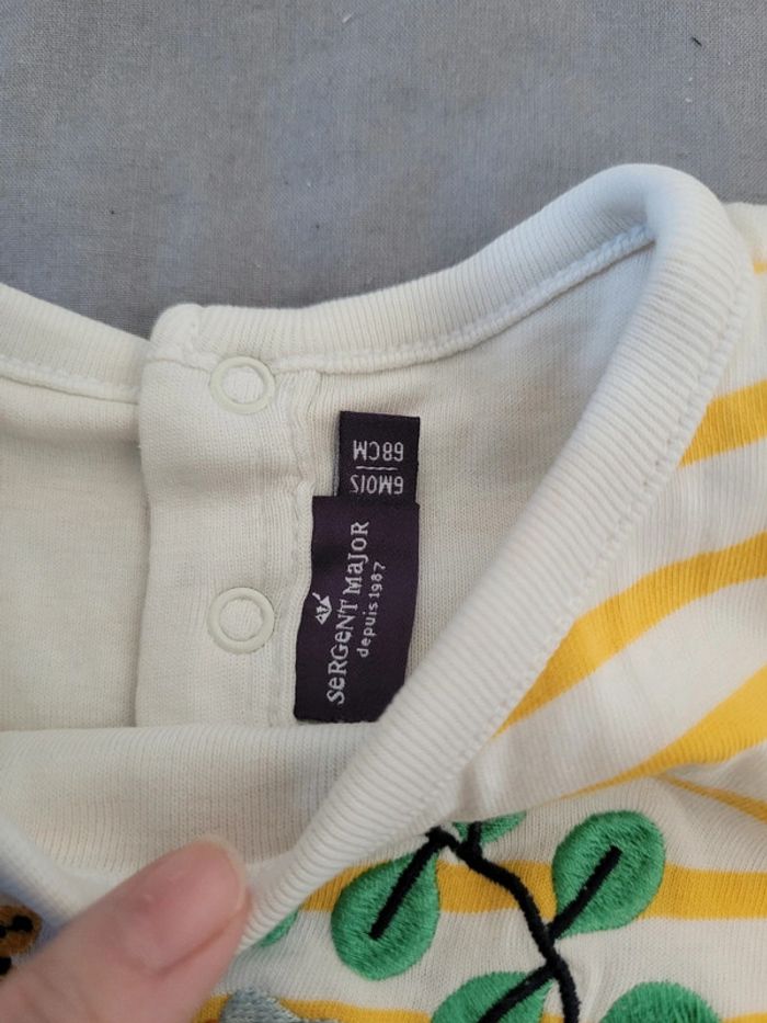 Ensemble t-shirt body + short 6 mois - photo numéro 6