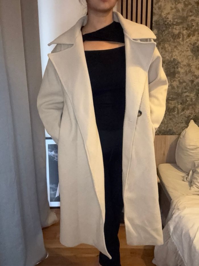 Manteau long beige