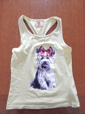 Débardeur jaune fille 8 ans