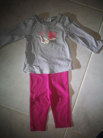 Ensemble legging et tee-shirt 6 mois