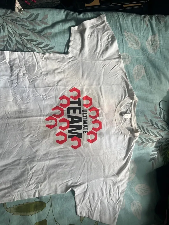 T-shirt Homme taille L blanc manches courtes - photo numéro 5