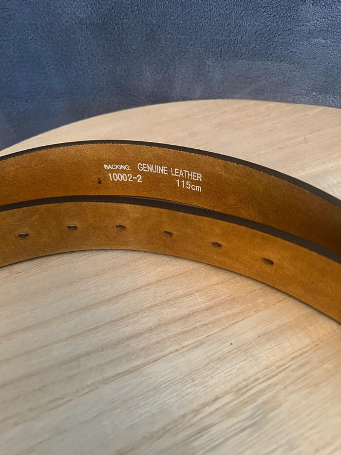 Ceinture véritable cuir 115cm neuve avec étiquette - photo numéro 4