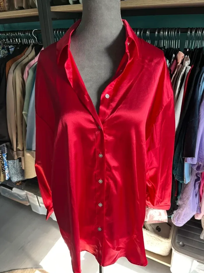 Chemise en satin shein