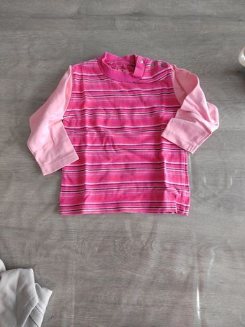 T-shirt manches longues bébé fille 12 mois