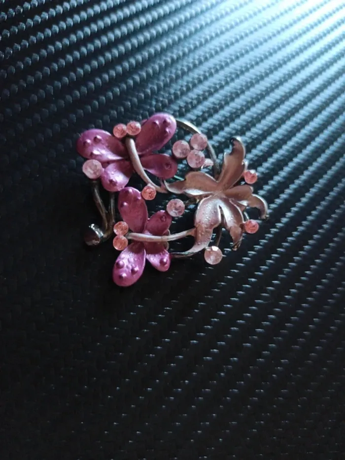 Broche Papillon rose - photo numéro 2