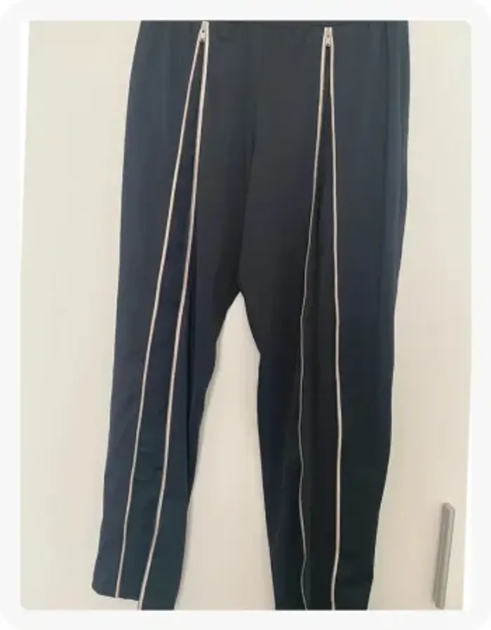 Pantalon legging fermetures bleu foncé Oysho - photo numéro 4