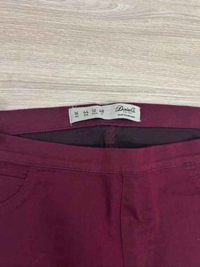 Pantalon femme bordeaux Taille 44 - photo numéro 2