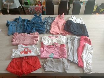 Lot vêtements fille 9 mois été