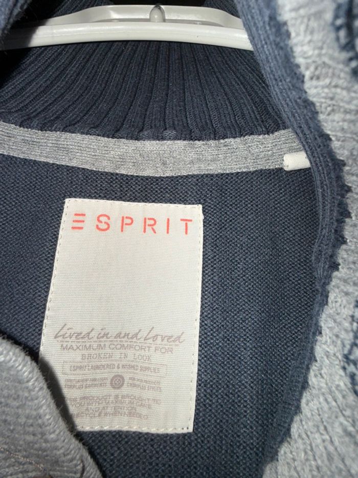 Pull coton bleu taille Xl - photo numéro 2