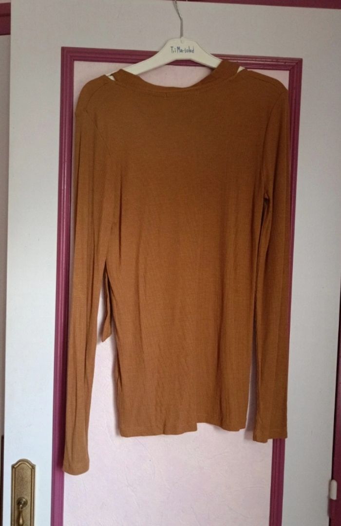 Haut marron manches longues T.38/40 neuf avec 🏷 - photo numéro 7