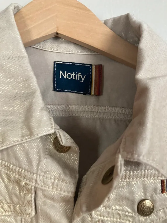 Notify blouson en jean doré 6 ans - photo numéro 2
