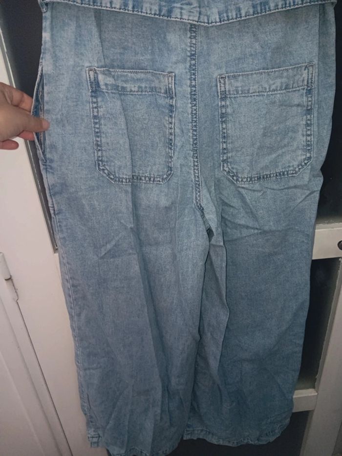 Combinaison en jean XS délavé style rétro femme - photo numéro 3