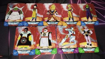 Lot Cartes prism Lamincard Dragon Ball Z part serie 7 ITA card DBZ Holo set red