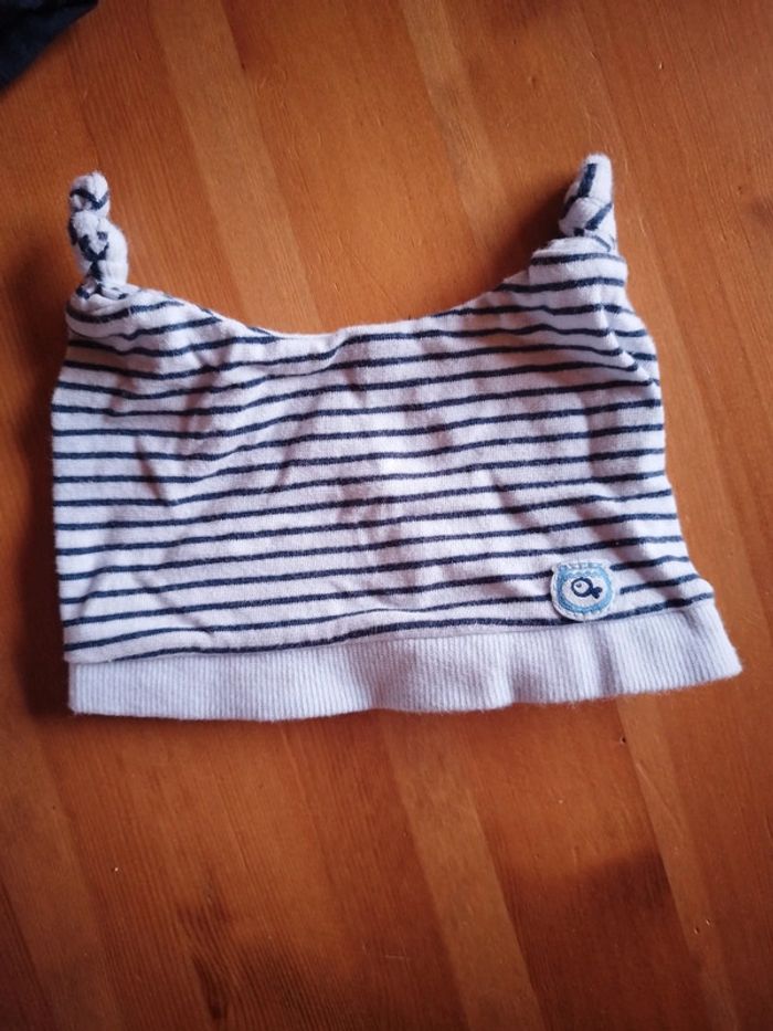 Lot de 2 bonnets bébé taille naissance - 1 mois - photo numéro 2