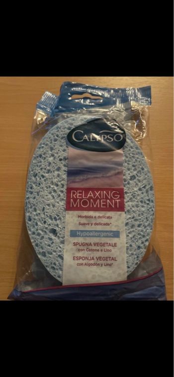 1 éponge exfoliante corps relaxing moment neuve 