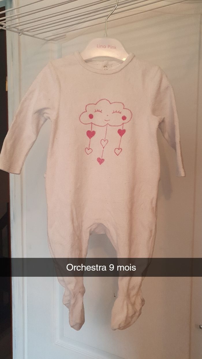 Pyjamas fille 9-12 mois - photo numéro 3