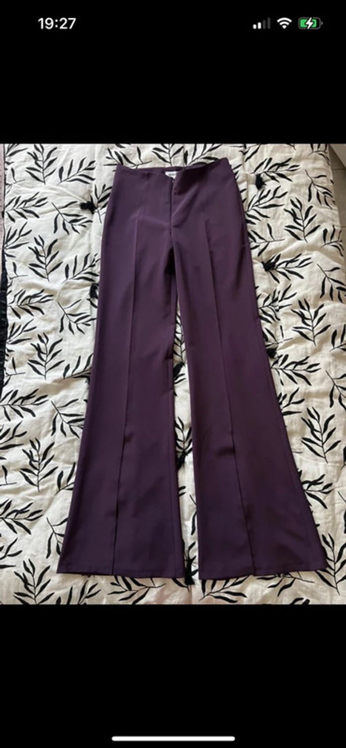 Pantalon femme violet