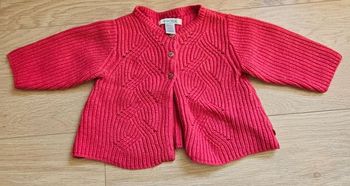 Gilet rose "Obaïbi" 6M