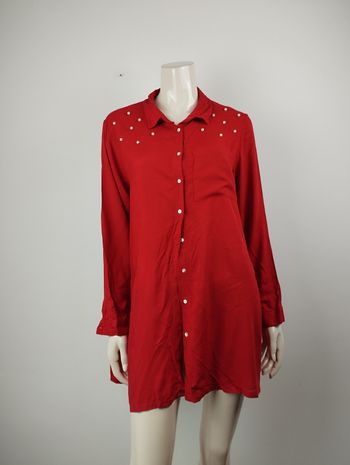 Chemise longue ou tunique avec perles Blancheporte taille 44